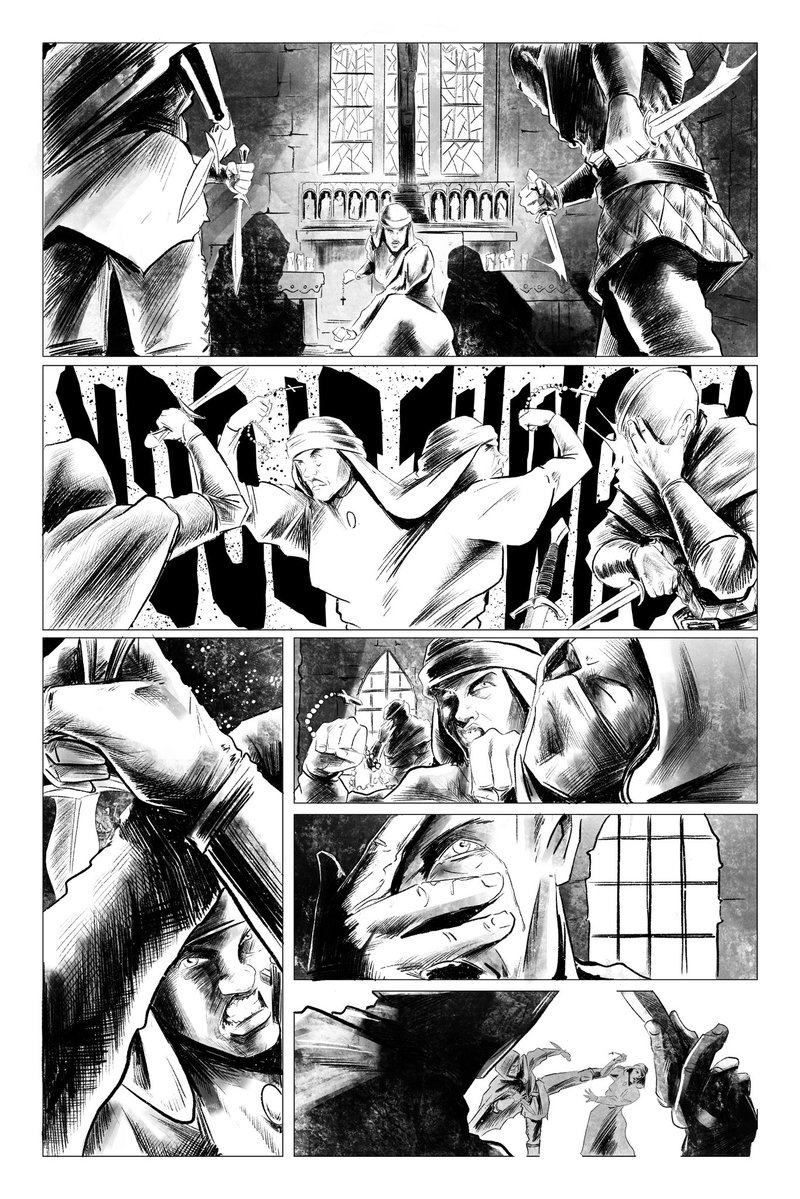 schiekapedia's tweet image. I don’t know who needs 3 pages of a #comic about Eleanor of Aquitaine holding her own against three hired assassins, but, here you are…
#art #artwork #artist #comics #comicbooks #makecomics #makingcomics #illustration #illustrator #history #comicart #hustle