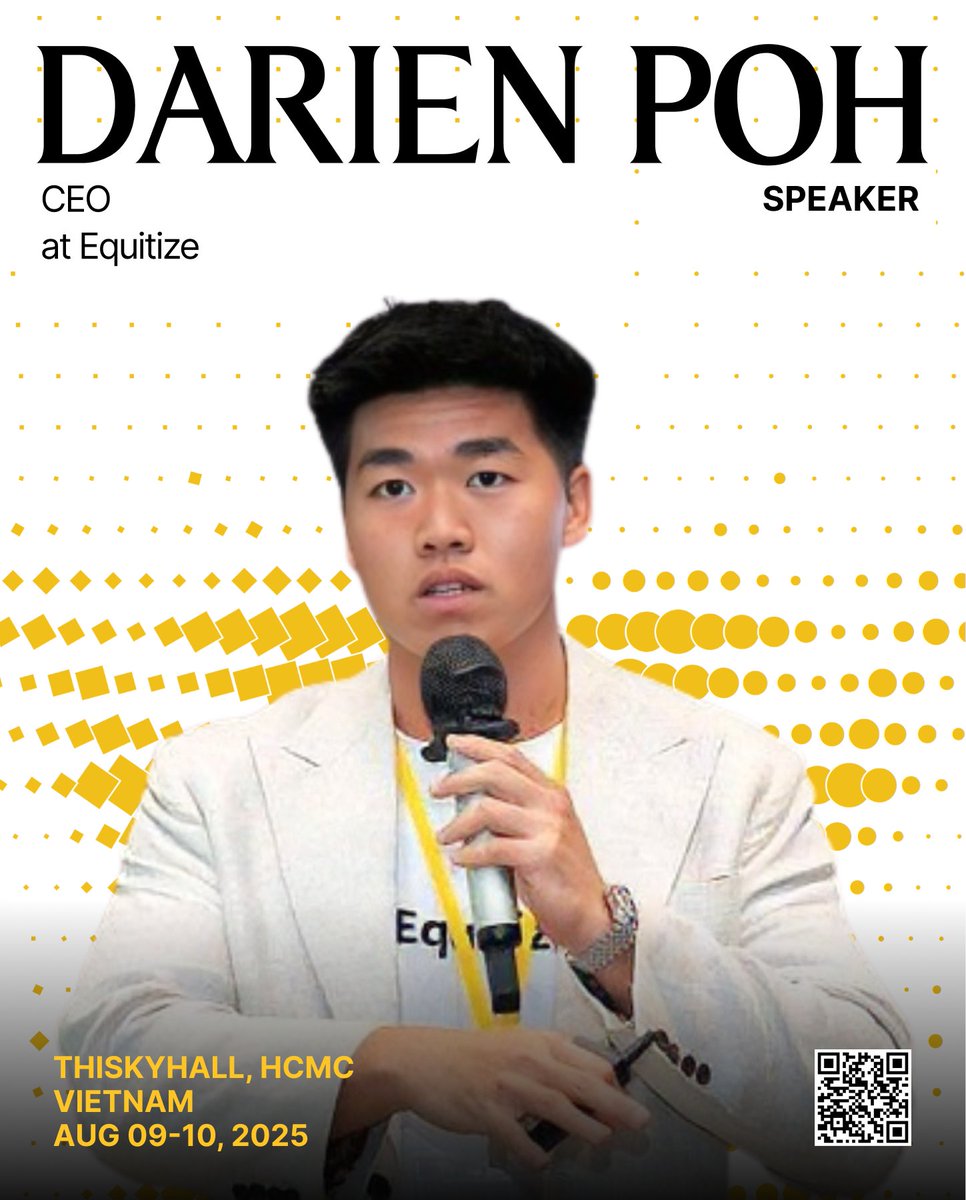 🌐 Darien is the Co-Founder and CEO of Equitize, a platform that aggregates global liquidity for tokenized securities.

As tokenization reshapes traditional finance, Darien is building the infrastructure to unlock global capital markets through blockchain, bridging regulated