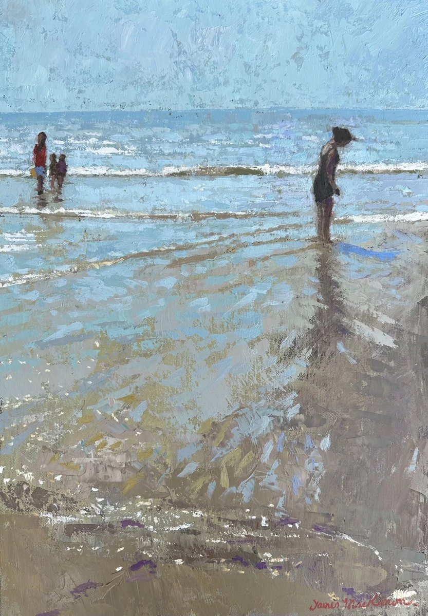 haruchonns's tweet image. James MacKeown(1961-)
フランス在住の画家

波打ち際の絵に惹かれて✨