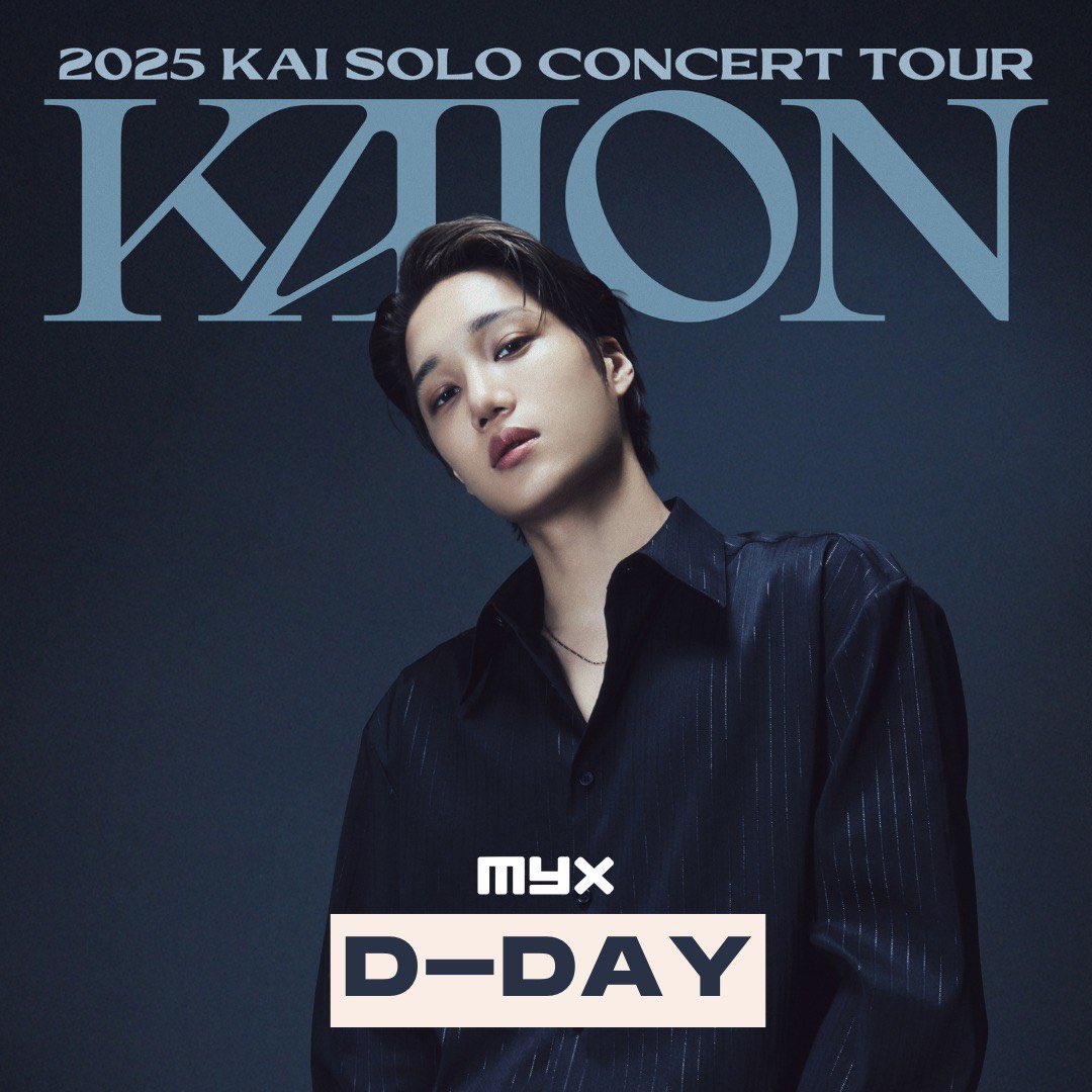 myxglobal's tweet image. It’s D-Day for KAI in Manila! 🇵🇭
Tonight, the stage becomes his kingdom. The wait is over as EXO’s KAI returns for KAION in Manila. 🌌
#MYX