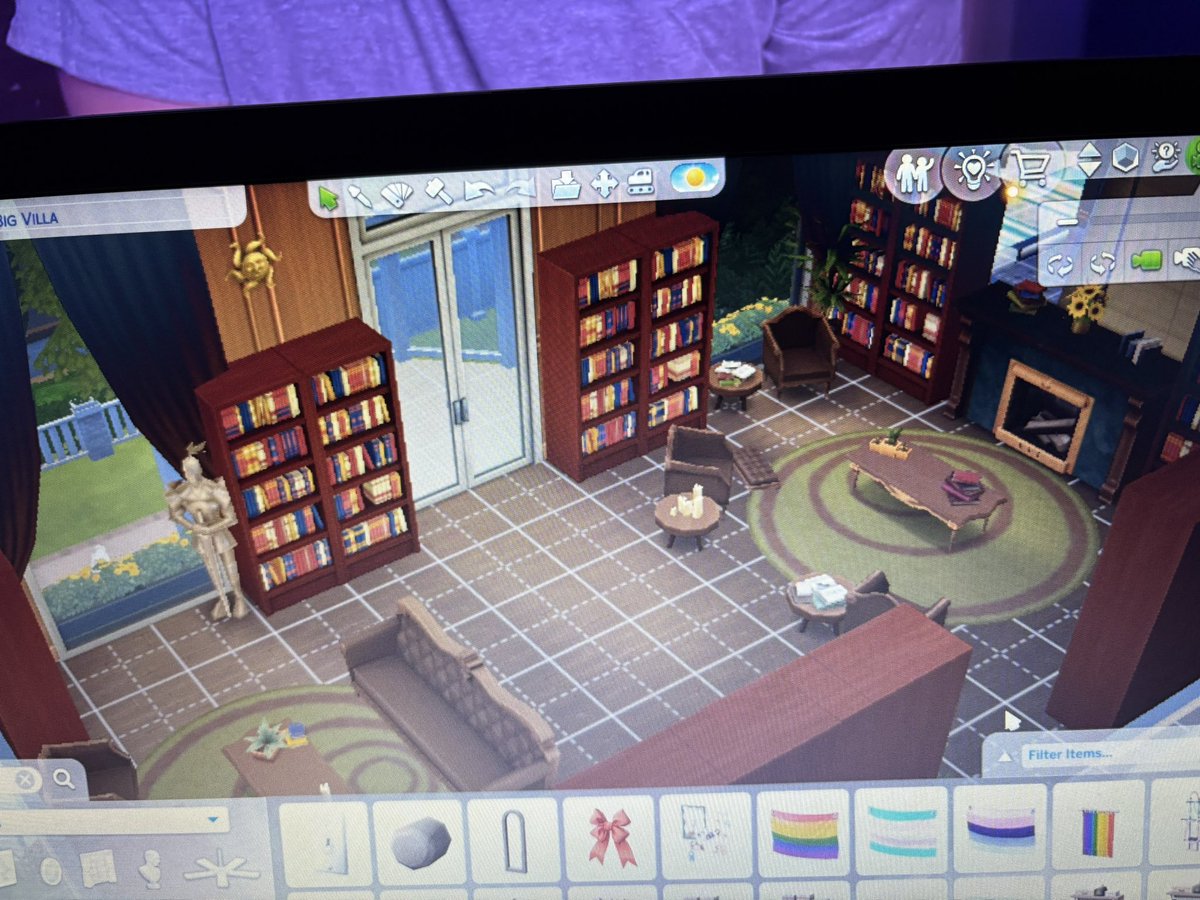 ft__nero's tweet image. Ever hated a gallery build so much you had to redesign the whole fucking thing and decided midway through to change a room into a whole library? Me neither.