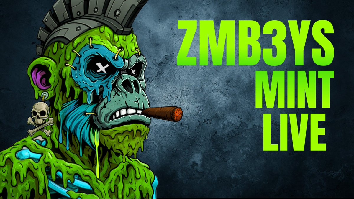 mnk3ylabs's tweet image. ZMB3YS Mint Update: Over 85% Minted.
Want to see a community with conviction? Ape in.
Mint Page: 👇
nftlaunch.app/mint/zmb3ys
Making NFTS undead again.