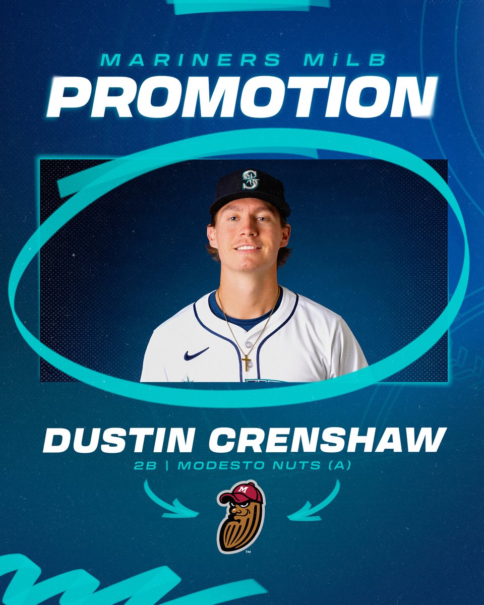 Mariners Player Development (@msplayerdev) on Twitter photo Moving on ๐
2B Dustin Crenshaw has been promoted from our Arizona Complex League squad to <a href="/ModestoNuts/">Modesto Nuts</a>! #TridentsUp Moving on ๐
2B Dustin Crenshaw has been promoted from our Arizona Complex League squad to <a href="/ModestoNuts/">Modesto Nuts</a>! #TridentsUp