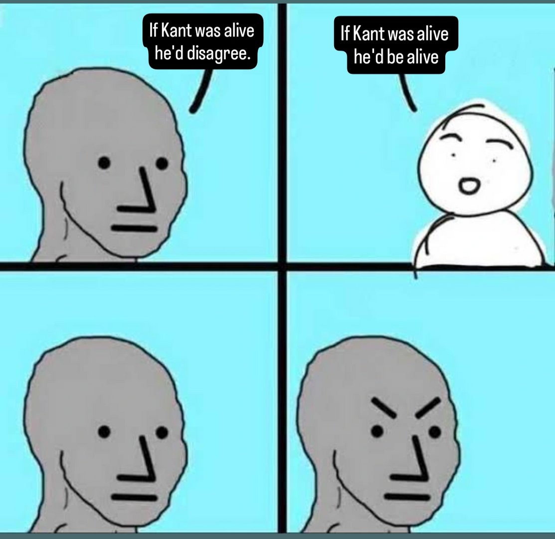 TotalPhilo's tweet image. Kant take it anymore