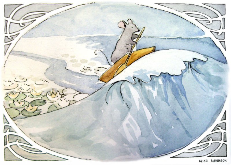 ARRGETSTUFFED's tweet image. Reepicheep, Atop the Wave by Kristi Simonson