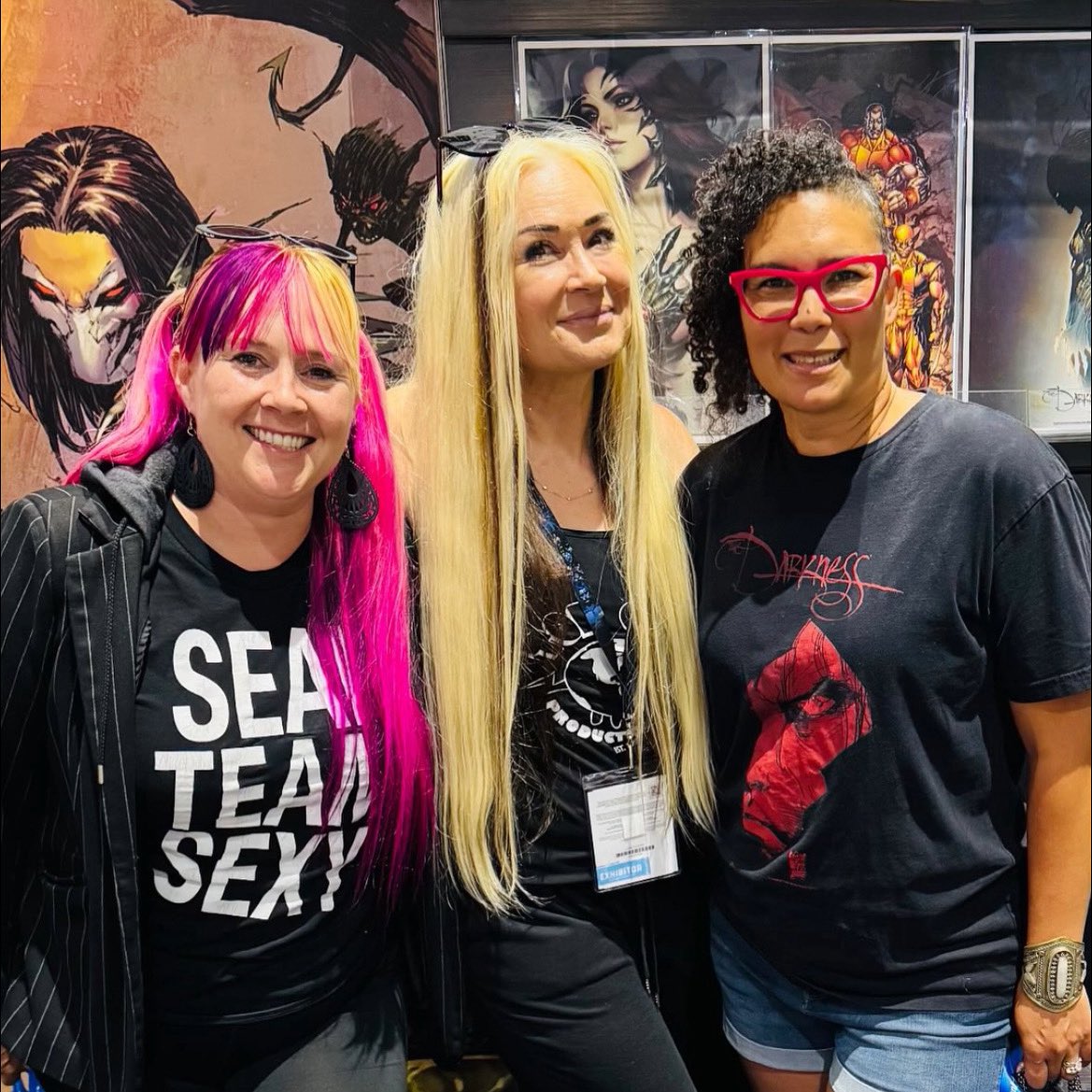 Top Cow (@topcow) on Twitter photo Meet the ladies of Top Cow at Booth #2629: Lynn, <a href="/B_Silvestri/">Bridget Silvestri</a>, and Robyn! #topcow #comicbooks #sdcc Meet the ladies of Top Cow at Booth #2629: Lynn, <a href="/B_Silvestri/">Bridget Silvestri</a>, and Robyn! #topcow #comicbooks #sdcc