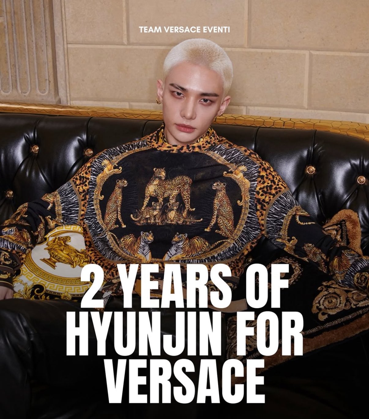 StrayKids スキズ ヒョンジン VERSACE 特典 ポストカード Versace[@versace] will gift exclusive Hyunjin[@hynjinnnn