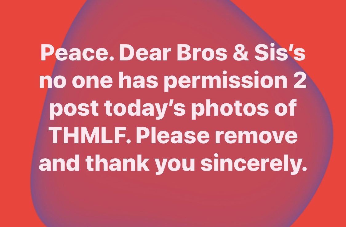 Peace.  Please cease and desist. Thank you