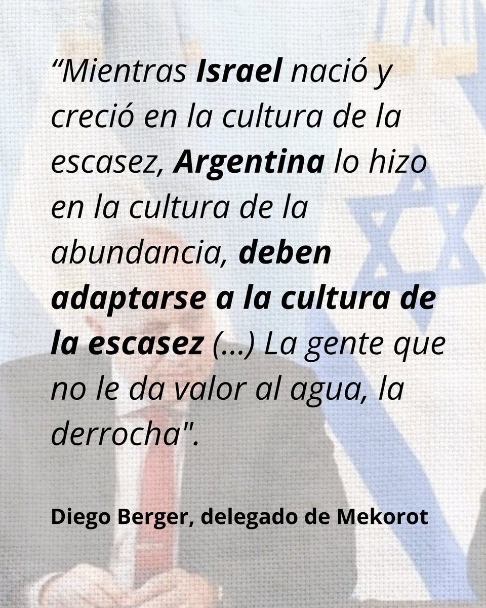 Escribí sobre el agua, Israel, los falsos dirigentes peronistas y Mekorot, esa empresa de agua que utiliza el recurso hídrico como arma de guerra contra Palestina, ahora reguladora del agua en Argentina

Hace mucho no escribía con tantas ganas.
Los invito a leerla, link abajo