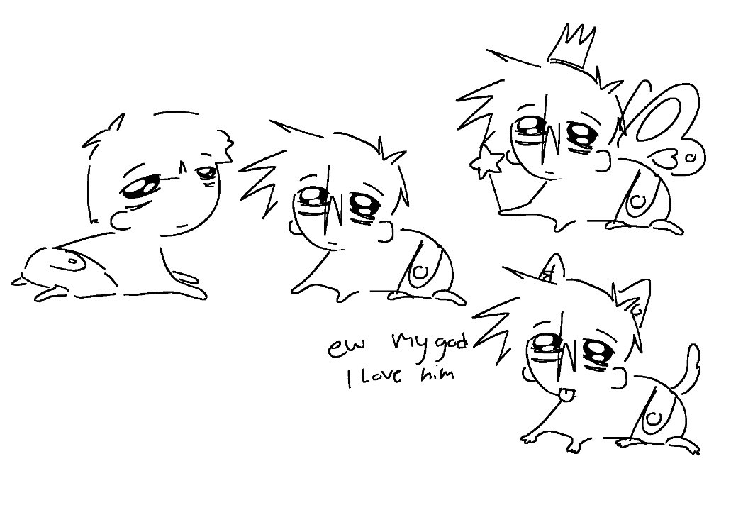 Fr1edIcecream's tweet image. Ritsu doodle (also mob) bc I got carsick