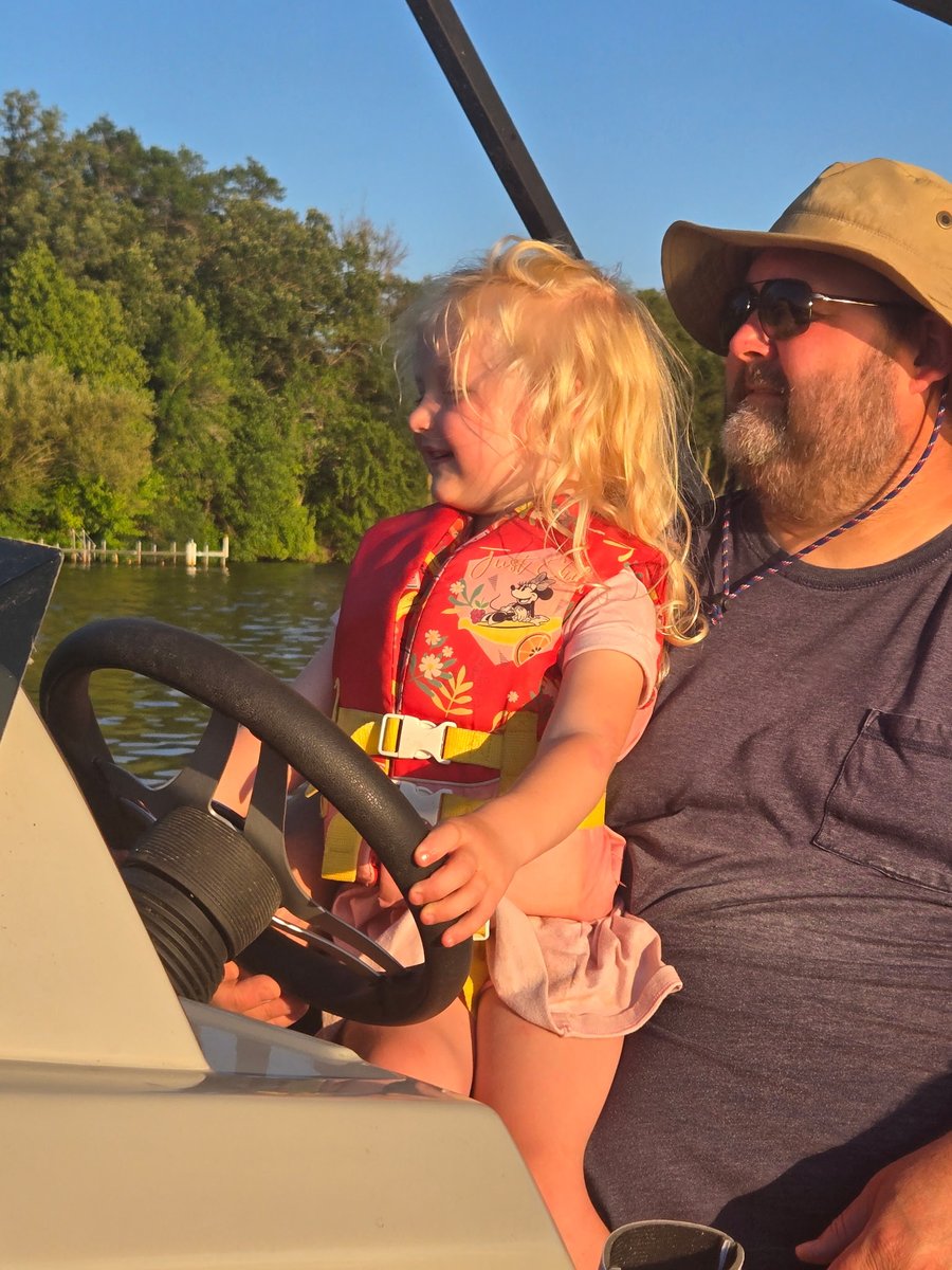 Chalupa driving the yacht