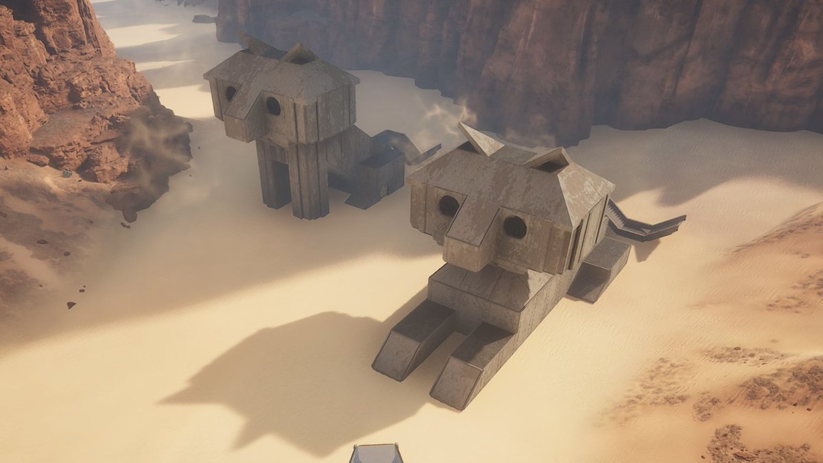 My entry for the <a href="/DuneAwakening/">Dune: Awakening</a> building competition!!

Made some Atreides cats 🐈 #DuneAwakening