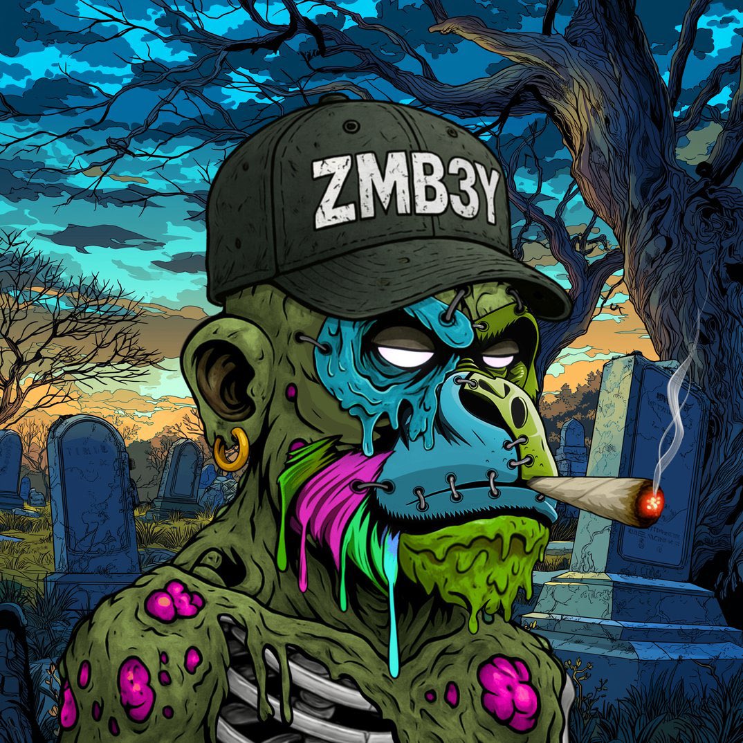 GK_OF_XAPELABZ's tweet image. My favorite mint from the gang @mnk3ylabs zomb3ys LFG how I do