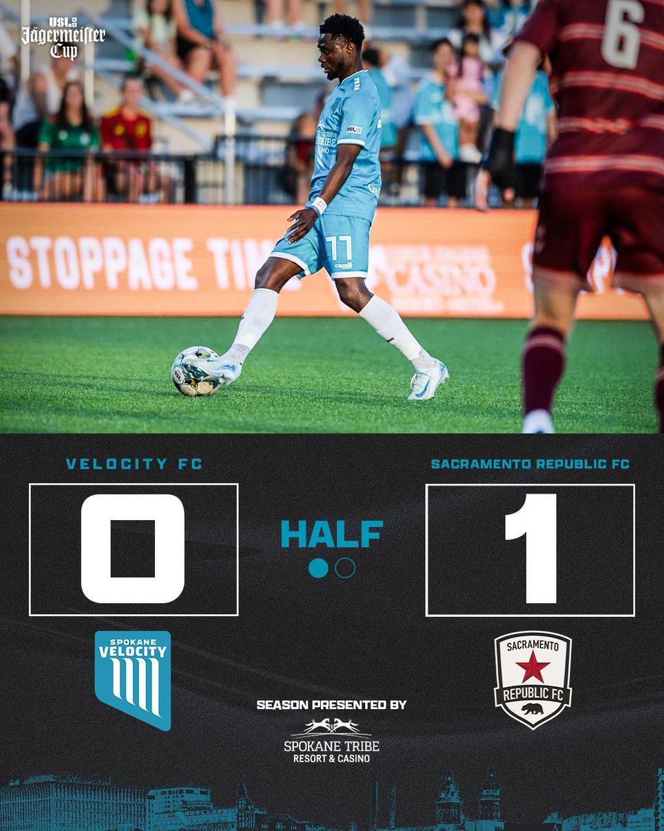 SpokaneVelocity's tweet image. 45 left to battle
#SPKvSAC #LeagueOne #LetsGoSpo #UpTheFalls #WelcomeToTheEdge #UnfinishedBusiness #USLJägermeisterCup