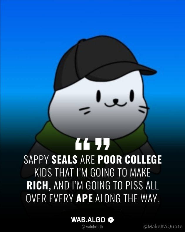 geoastramusic's tweet image. Sappy Seals' jeets are gonna fucking HATE 😡 this run!
still FREE, but not for too long.
GM