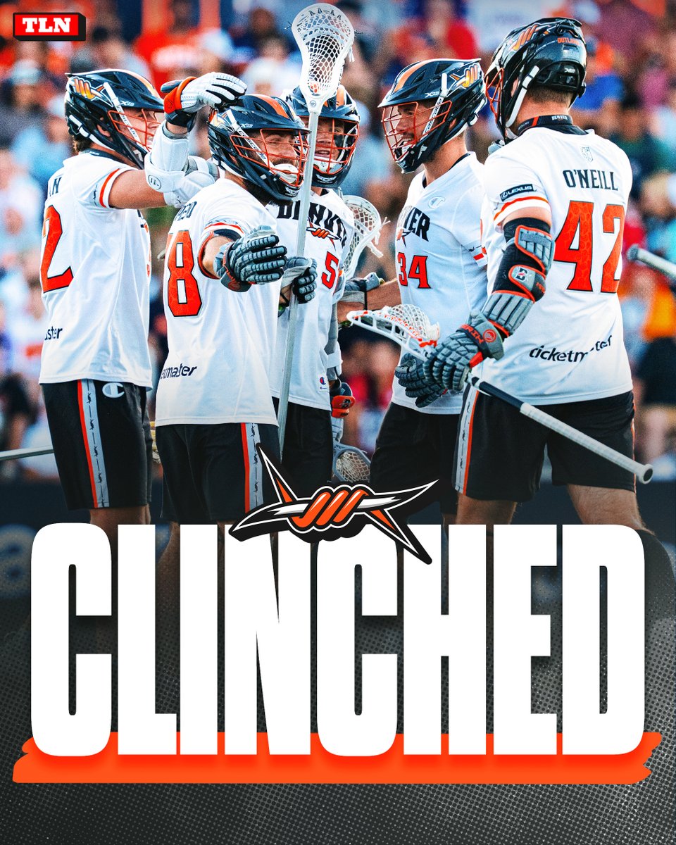 TLN 🥍 (@lacrossenetwork) on Twitter photo DENVER IS IN THE PLAYOFFS ✅
On top of clinching a spot in this year's playoffs, the <a href="/DenverOutlaws/">Denver Outlaws</a> also headed to the 2026 <a href="/PremierLacrosse/">Premier Lacrosse League</a> Championship Series ⚡️ DENVER IS IN THE PLAYOFFS ✅
On top of clinching a spot in this year's playoffs, the <a href="/DenverOutlaws/">Denver Outlaws</a> also headed to the 2026 <a href="/PremierLacrosse/">Premier Lacrosse League</a> Championship Series ⚡️