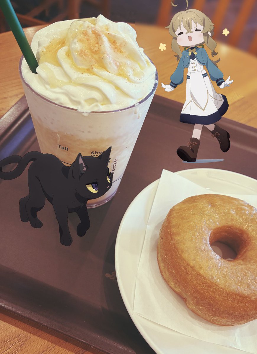 mo2kirby's tweet image. 朝食兼昼食をモニカとネロと一緒に！　#サイレントウィッチフォトコン