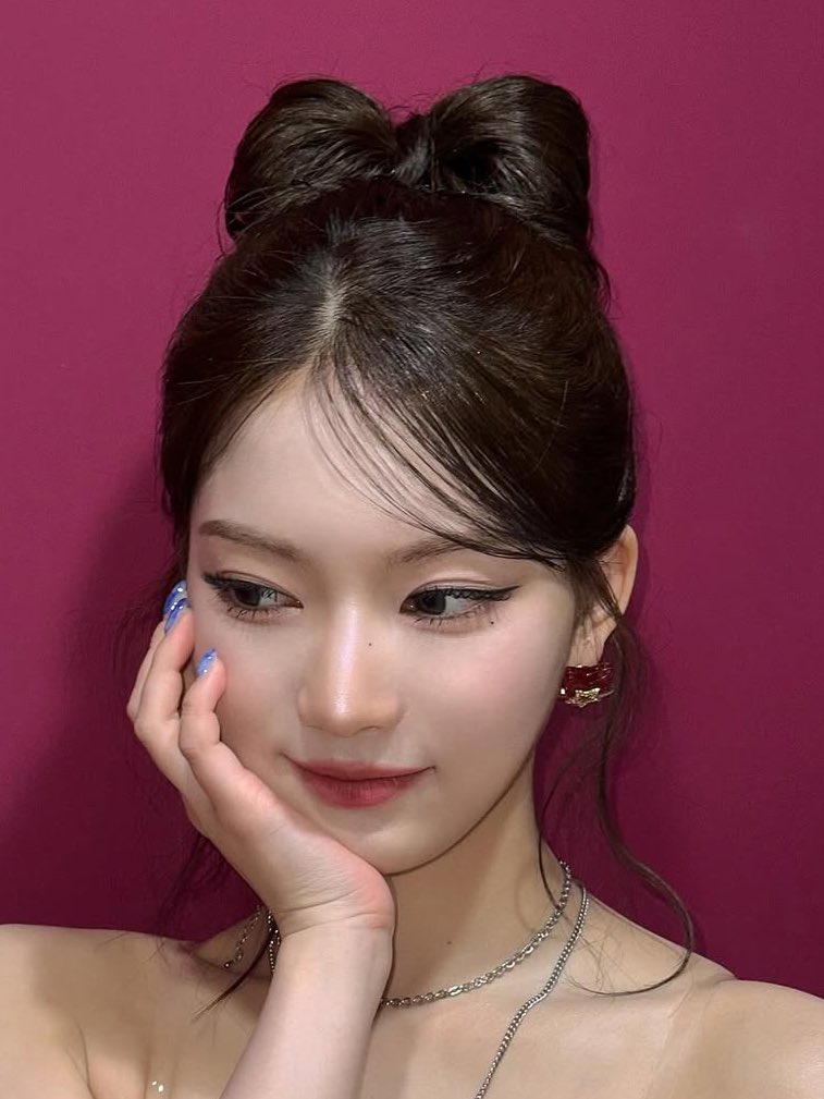 1_23isa's tweet image. 고양이머리                                  리본머리
