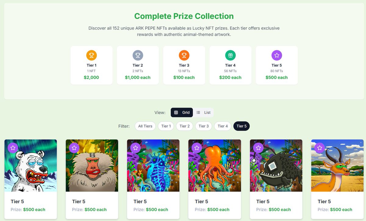 Haluuuuuuuu (∩˃o˂∩)♡

<a href="/arkpepeNFT/">ARKPEPENFT</a>  
Mint countdown ( less in 24 hours ) :
tickcounter.com/countdown/7728…

👉arkpepe.fun
💰 Mint Price: $32 ( ETH )
✅ 100% of the ETH collected from the mint will be redistributed as rewards to the community!

Lets make NFT great again !!!!