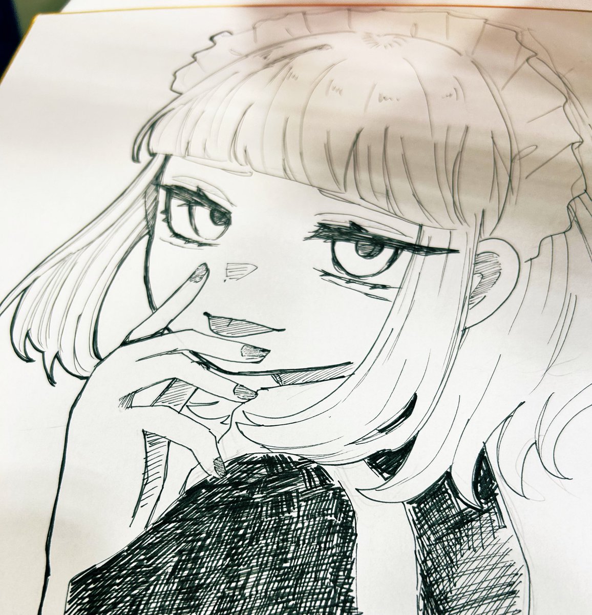 geqp21's tweet image. 色紙カキカキ
