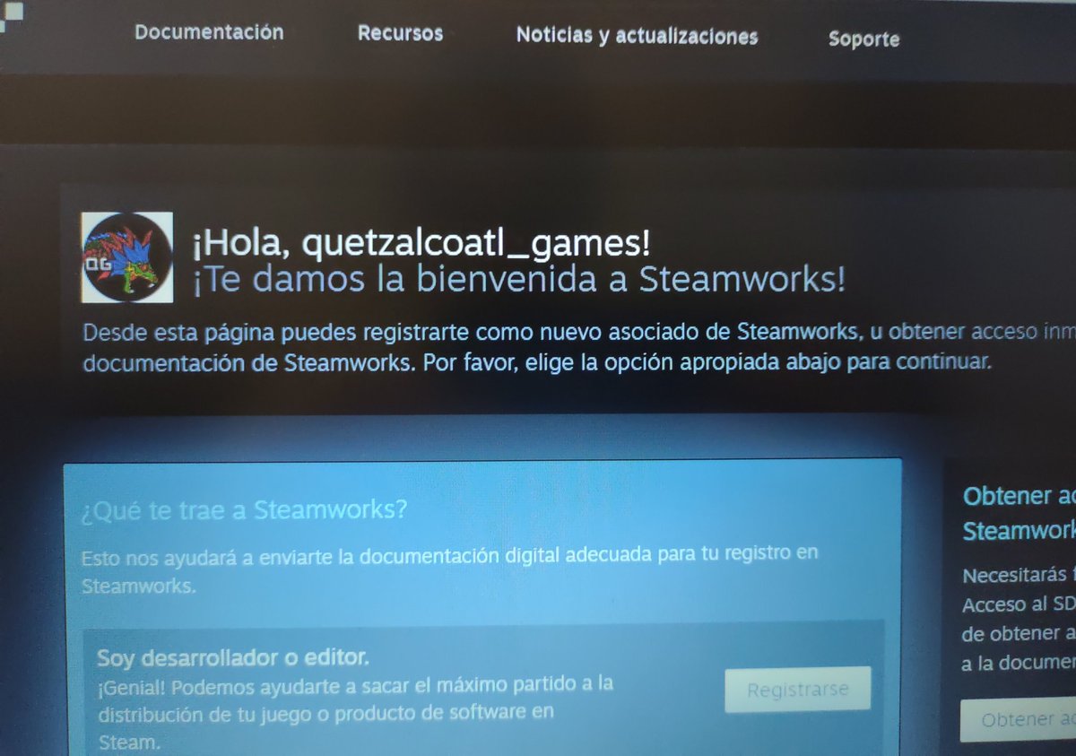 Muchas gracias de todo ❤️ a nuestra G1 y G2 del curso de programación. Gracias a uds. Ya tenemos nuestra cuenta de desarrollador de Steam para nuestro metroidvania "John Doe: Case Madeleine". Ya estamos configurando, esperando avances a fin de año. 🤜🏻🤛🏻🫂💻🎮🫶🏻

#Steam #Valve