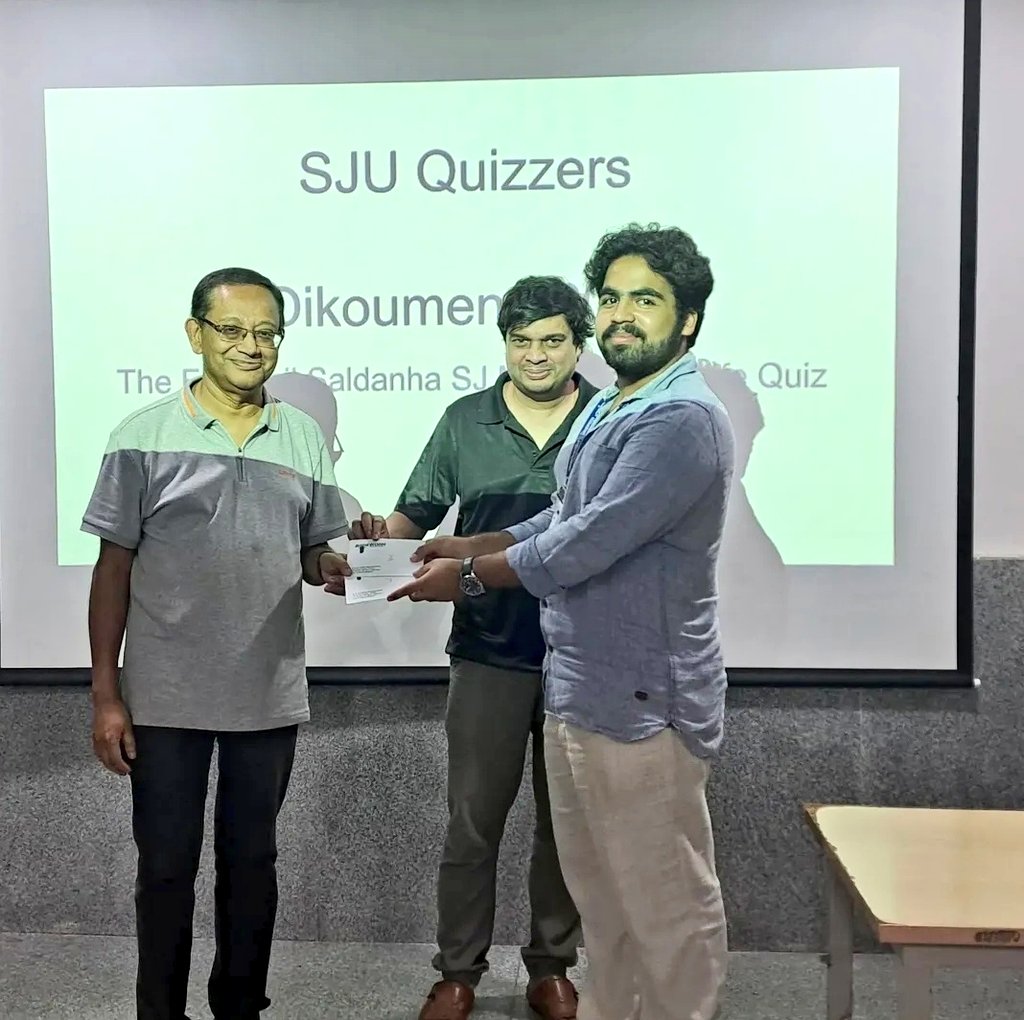 udupendra's tweet image. Two great quizzes at SJU yesterday.