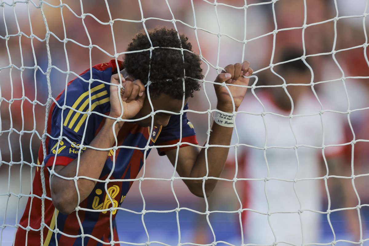 Real Salt Lake forward Zavier Gozo (72) reacts after missing a chance during the first half of a game against the San Jose Earthquakes at America First Field in Sandy on Saturday, July 26, 2025.

Shot for <a href="/Deseret/">Deseret News</a>