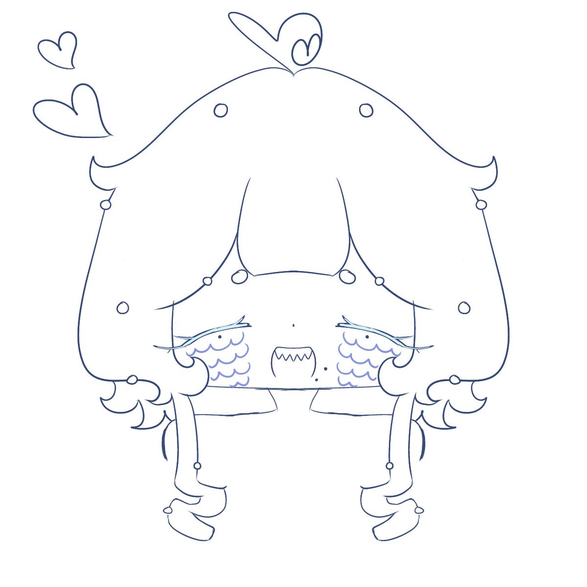 CONFETTIPIE_'s tweet image. Cute little doodle of sana so I can show off jer sharp teeth&amp;lt;33