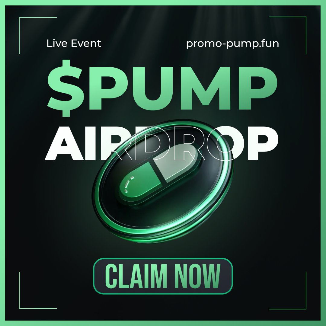 $PUMP airdrop has arrived, together we will change the way we all stream, game, invest.   

Distribution round 1 just started.  

🔗promo-pump.fun 

More information on website above. 

#PumpFun #Pump