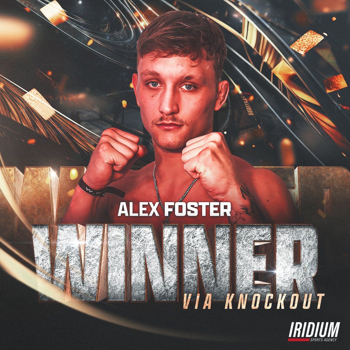 TeamIridiumISA's tweet image. 🚨 #TeamIridium young gun @AlexFosterMMA turns out the lights in the opening round at MMAX FC, good for his 2nd straight 1st-RD finish in the cage 📈 #TheDarkside