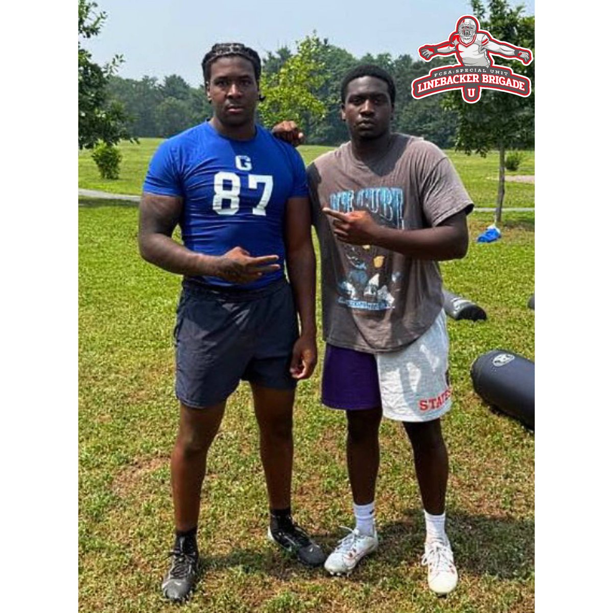 🔥🔥🔥Iron Sharpen Iron.Both Linebackers Duke <a href="/DCII10/">✞ David Charles II “Duke”✞</a> and Jay <a href="/jaylenzlong/">Jaylen “Jay” Long</a> gettin' some Work in Today. "Off Season Work, Brings in-Season Success!!!💯✅✅ #linebackerbrigadeu #linebacker #linebackertraining