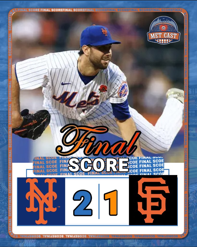 MetCastPod's tweet image. PUT IT IN THE BOOK!
David Peterson Dominates, Followed by Edwin Diaz for the save #LGM
Let's Get The Sweep! 🧹