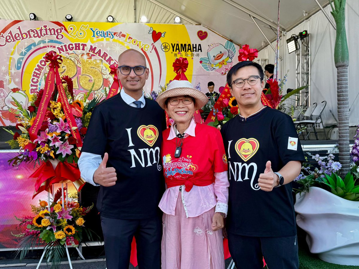SteveKooner's tweet image. It was a real pleasure to join the 25th Anniversary of the Richmond Night Market - a vibrant celebration of culture, food, and community. This iconic event has become a summertime tradition that brings people together from across the region. Congratulations to the organizers,…