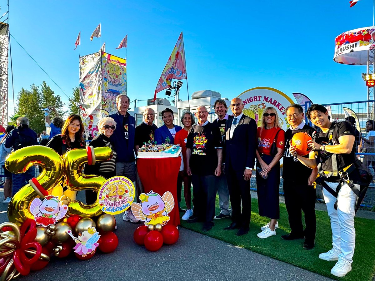 SteveKooner's tweet image. It was a real pleasure to join the 25th Anniversary of the Richmond Night Market - a vibrant celebration of culture, food, and community. This iconic event has become a summertime tradition that brings people together from across the region. Congratulations to the organizers,…