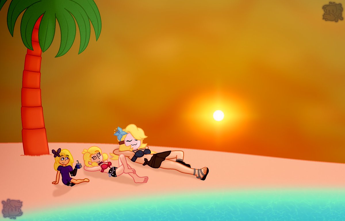 A warm but fair day at the beach with the blondies!

Butterpie belongs to <a href="/karmacolorcat/">KCat</a> 
Locket belongs to <a href="/Bakalorin/">Manda</a>