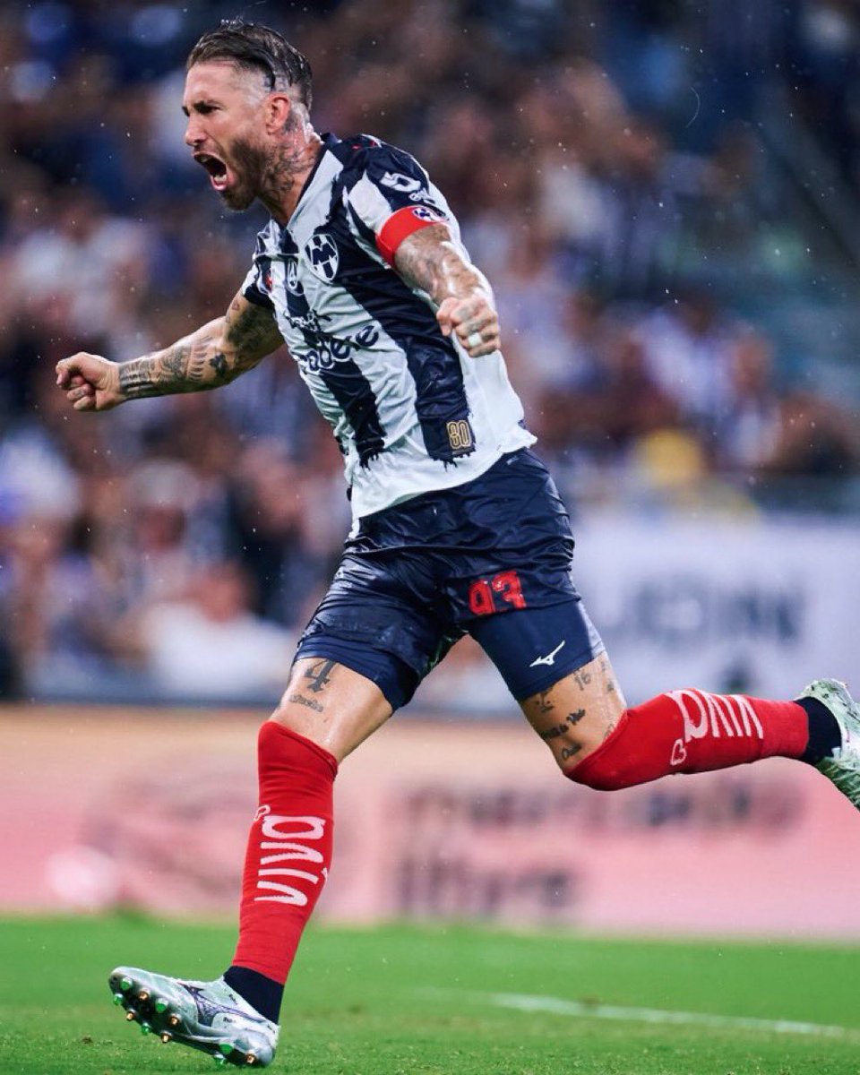 mariofgarciajr's tweet image. Este grito de gol es impresionante. Aún no estamos conscientes que Sergio Ramos García es el capitán de @Rayados.