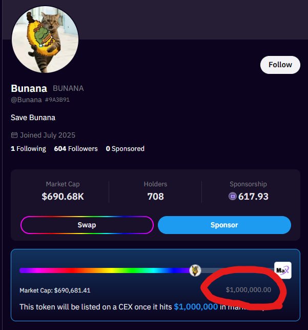 kangmurphy's tweet image. ์ฃผ๋ง ๊ธฐ์ต ํํ Memex
๋ถ๋๋ ๋ญ๋๊ณ
@MemeX_MRC20 ์ ์์ฅ๋ ์ฝ์ธ ์ค 1M ๋๋ฌํ๋ฉด @OfficialMemeMax ๋ผ๊ณ cex์ฒ๋ผ ์์ฅ์์ผ์ฃผ๊ณ 10K ๋ฆฌ์๋ ์ค
์์ฅ ๊ธฐ์ค์ด 5M์ด์๋๋ฐ 1M๋ก ๋ฎ์ท๋ค์
8์4์ผ ํธ๋ ์ด๋ฉ ๋ํ ์์์ด๊ณ ๋ฏธ๋ฆฌ ์ข ์ฌ๋๋ ค๊ณ ํ๋๋ฐ ์๊ฐ๋ณด๋ค ๋นจ๋ฆฌ ์์
์ ์น๋ค์
๊ธฐ๋๊ฐ์ ๋ค๋ฅธโฆ