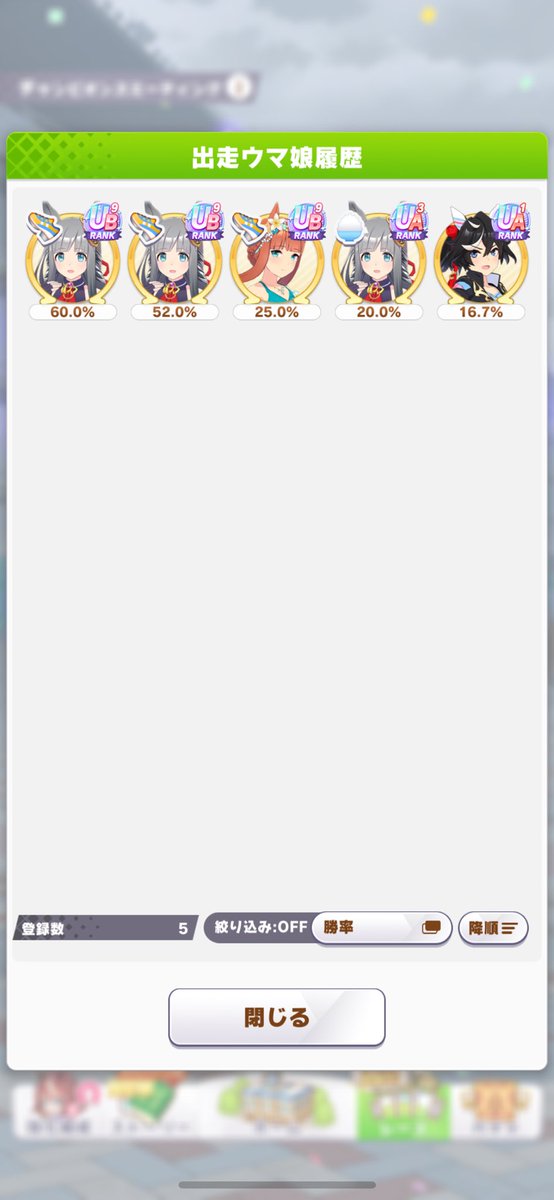 ラウンド2初日も中々いい感じ😁
 #ウマ娘