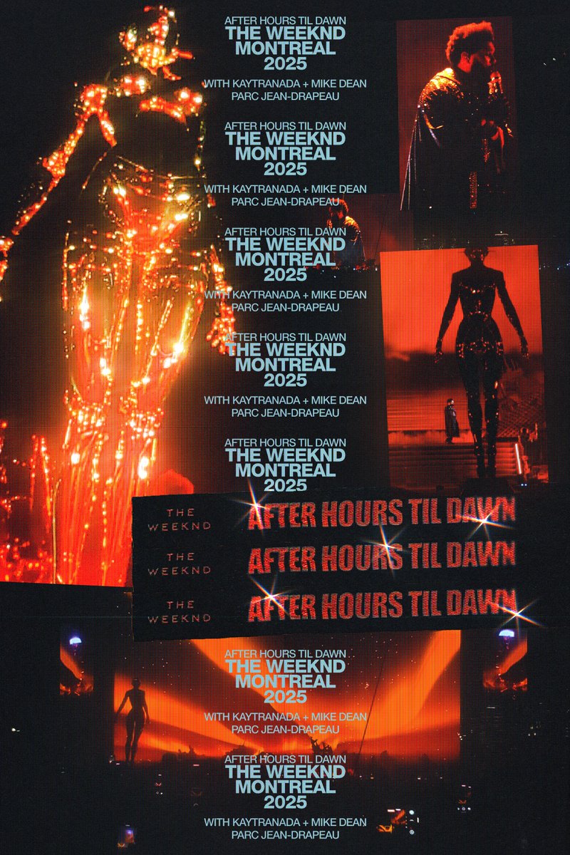 designbymoin's tweet image. AFTER HOURS TIL DAWN - The Weeknd / MONTREAL
Poster design &amp;amp; photography by me

#AfterHoursTilDawnTour #TheWeeknd