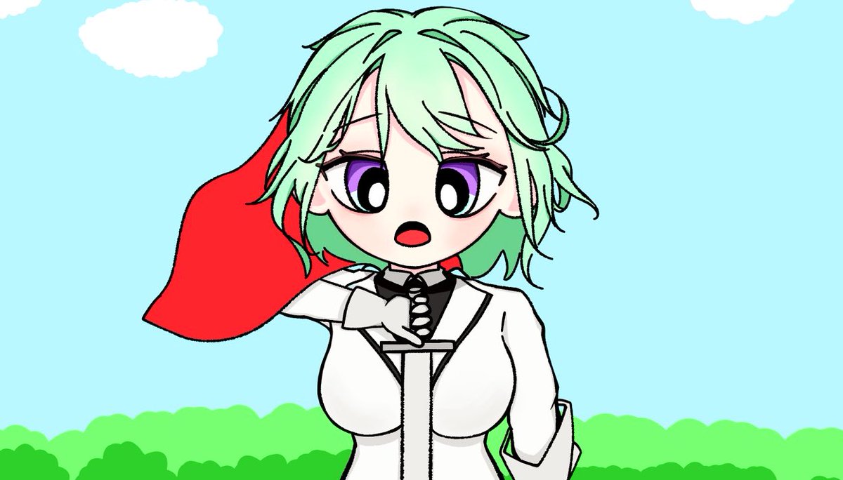 DaliDarui_'s tweet image. #riko_art 

귀엽게 그려본 용사 리코💚