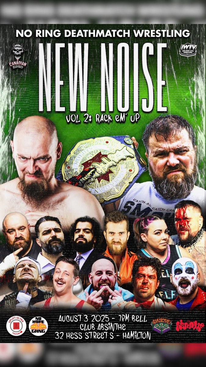 7 more days until we come back with our next show, 7 more days until we return home to the Hammer for some no ring violence!!

Get your tickets now rackemup.eventbrite.com