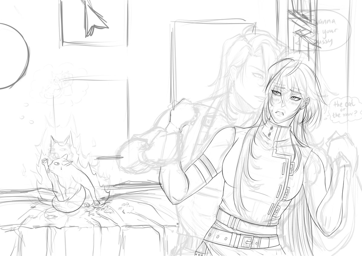 Savory_Sweets's tweet image. Please threaten me to finish these. I mostly draw these while in a watch night with friends on the discord so they usually remain unfinished but these were so silly I had to share XD. I’ll probably delete this later if I get around to finishing these tho.