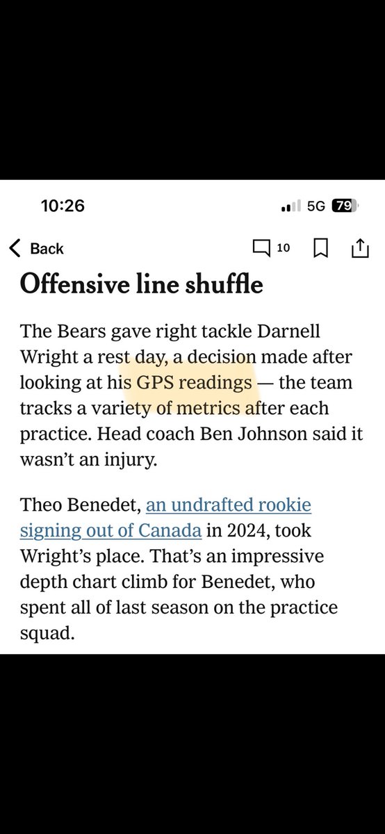 Kyle Amettis (@kamettis) on Twitter photo What?! 👀 The <a href="/ChicagoBears/">Chicago Bears</a> use GPS sensors too. I bet they’re using the Acute/Chroic Workload Ratio to make this decision.
<a href="/titansensor/">TITAN Sports</a> <a href="/Hudl/">Hudl</a> makes it so easy to bring the same <a href="/NFL/">NFL</a> technology and science to your high school athletes. Couple that with the surprising What?! 👀 The <a href="/ChicagoBears/">Chicago Bears</a> use GPS sensors too. I bet they’re using the Acute/Chroic Workload Ratio to make this decision.
<a href="/titansensor/">TITAN Sports</a> <a href="/Hudl/">Hudl</a> makes it so easy to bring the same <a href="/NFL/">NFL</a> technology and science to your high school athletes. Couple that with the surprising
