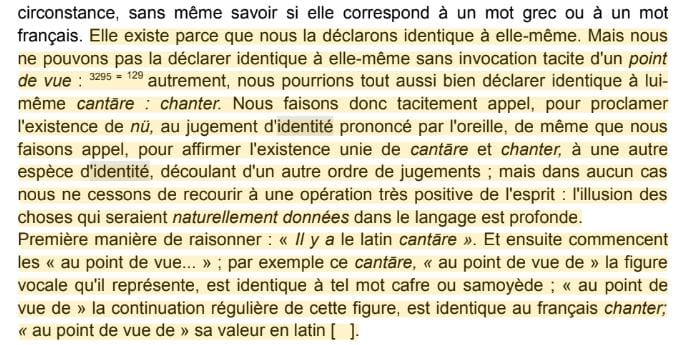 merlponti1's tweet image. proust/saussure sobre a relação entre o latim e francês: