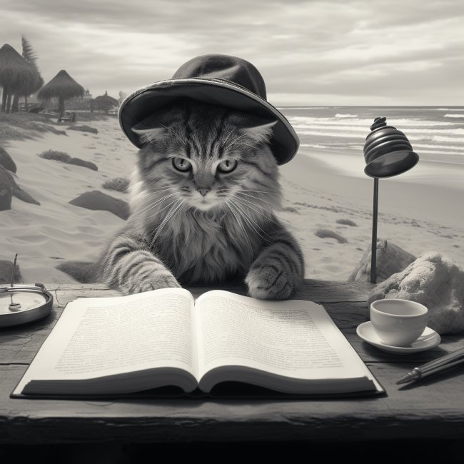 CWIFcats's tweet image. Reading by the sea 🎩 $cwif @catwifhatsolana