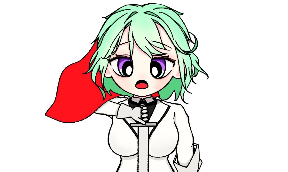 DaliDarui_'s tweet image. #riko_art 

배경 없는 버전 욘사!💚