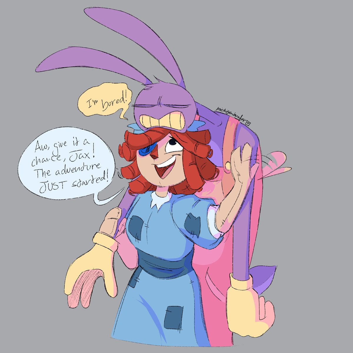 Michiganimator's tweet image. Pathetic beast and his supportive loving gf
#tadc #jaxxragatha #bunnydoll
