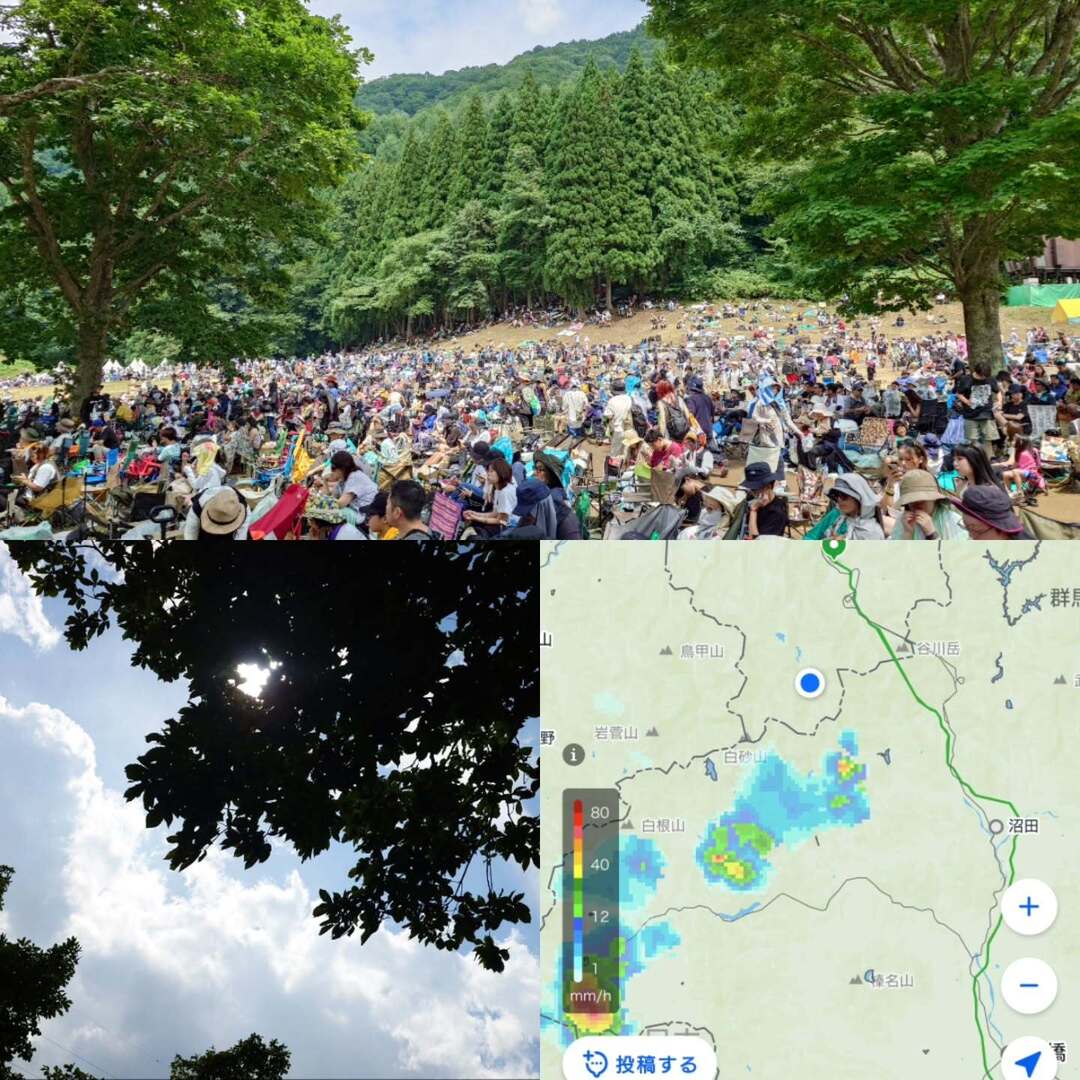 waskaz's tweet image. パイパーズが終わって、すーっと涼しい風。谷川方面に目を向けると黒い雲。群馬草津付近で雷雨のようです。こっちに広がらなきゃいいなとレーダー見たら、別のが神楽方面から来そう。まだ小さい雨雲ですが。