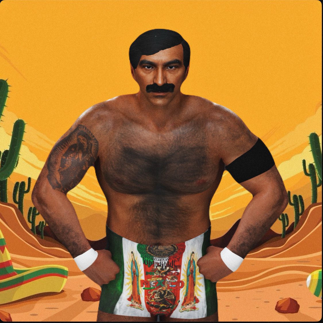 CEOofCCE's tweet image. My Mexican Original CAW From Mexico Named “PABLO” Is Now Available On CC For Download‼️‼️🇲🇽🇲🇽
TAGS:#CCE #ORIGINAL #PABLO
#WWE2K25 #MEXICO #CAW
