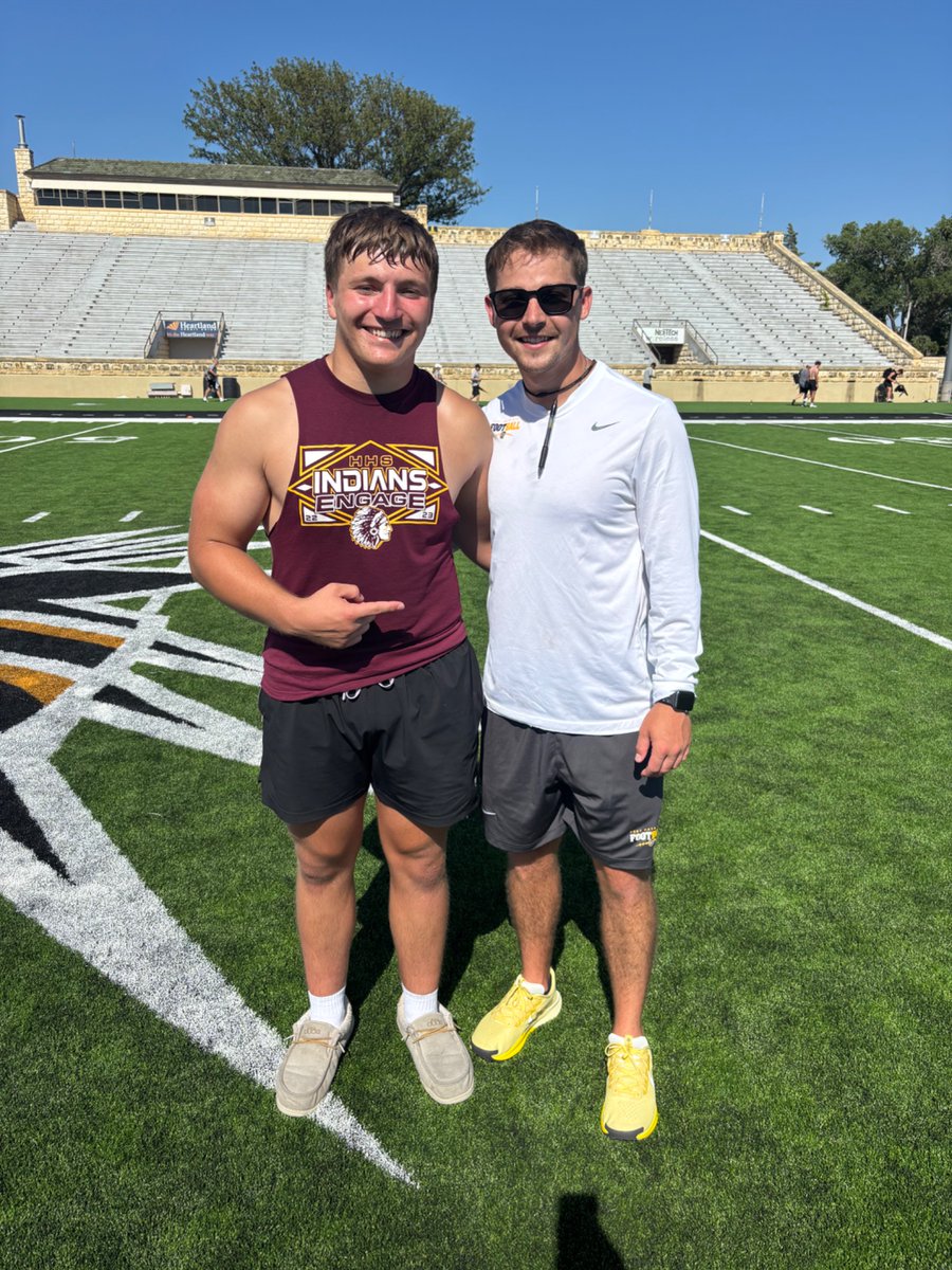 jaxson_chartier's tweet photo. Had a great day today @FHSUFootball thanks for the invite @coach_hbrown11 finally got to put some numbers to my hard work!!! #TGOF https://t.co/AnwGg1YqOo